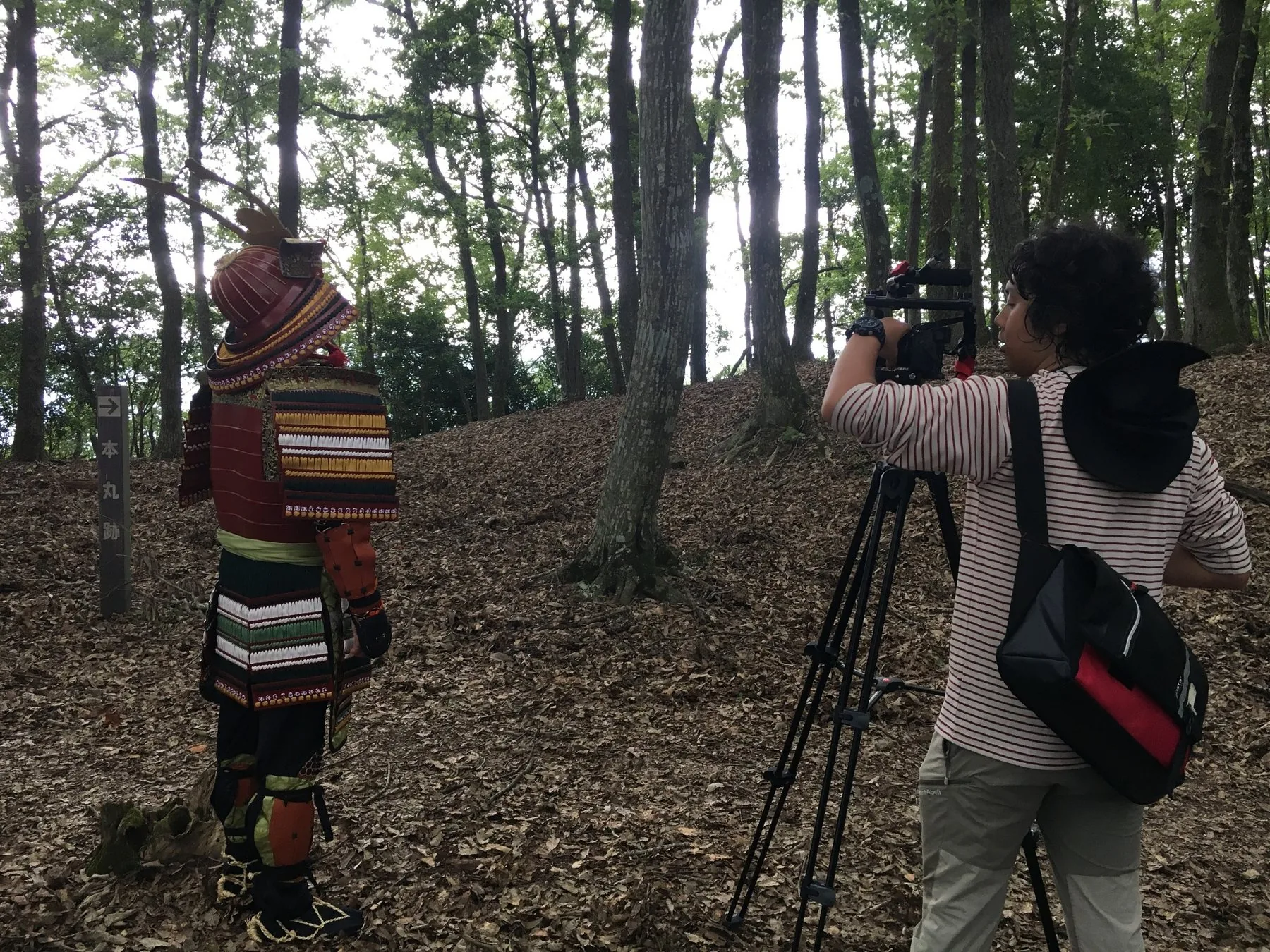兵庫県上郡町『落ちない城・白旗城』撮影風景
